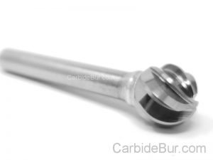 SD-2-NF L6 Long Ball Shape Carbide Bur Aluminum Cut burr rotary file non-ferrous 