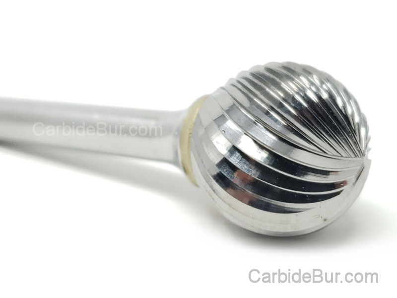 HELONGCO SC4S 7/16" Carbide Burr Die Grinder Bit – Cylindrical Shape, 1/4" Shank