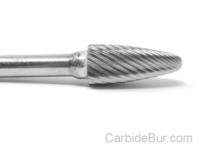 HELONGCO SA-2 Cylindrical Tungsten Carbide Burr – 1/4" Die Grinder Bit, USA Made