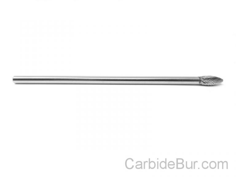 Long Shank Flame Carbide Burs Made in the USA