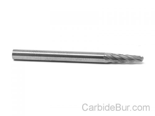 SM42D Cone SOLID Carbide Burr Bur Cutting Tool Die Grinder Bit 1/8" 